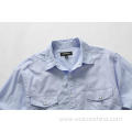 Solid Color Pure Cotton Double Pockets Shirts